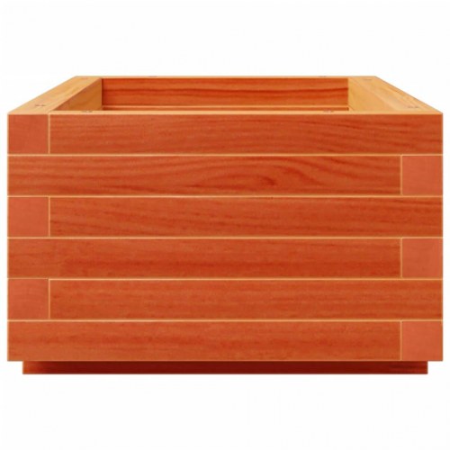 Plantekasse i massivt fyrretræ 90 x 40 x 26,5 cm - gyldenbrun