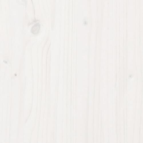 Plantekasse 110x60x26,5 cm massivt fyrretræ hvid