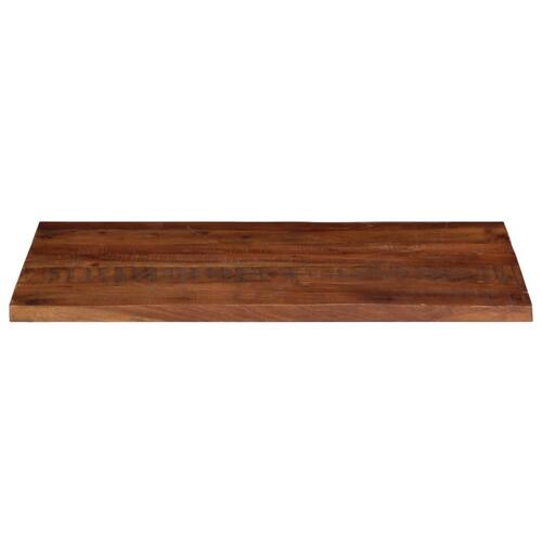 Bordplade 120x50x2,5 cm rektangulær massivt genbrugstræ