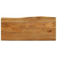Bordplade 90x40x2,5 cm naturlig kant massivt mangotræ