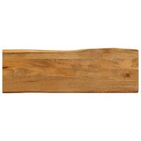 Bordplade 110x40x3,8 cm naturlig kant massivt mangotræ