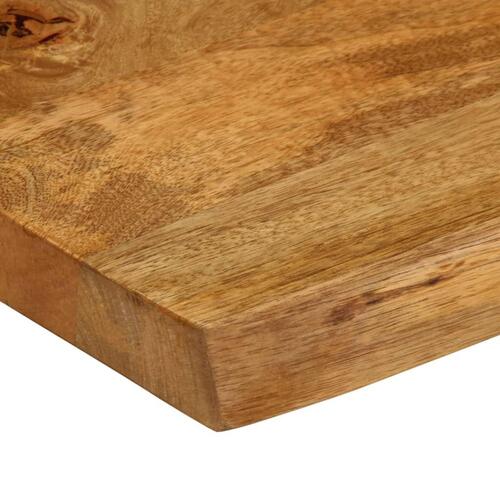 Bordplade 140x40x3,8 cm naturlig kant massivt mangotræ