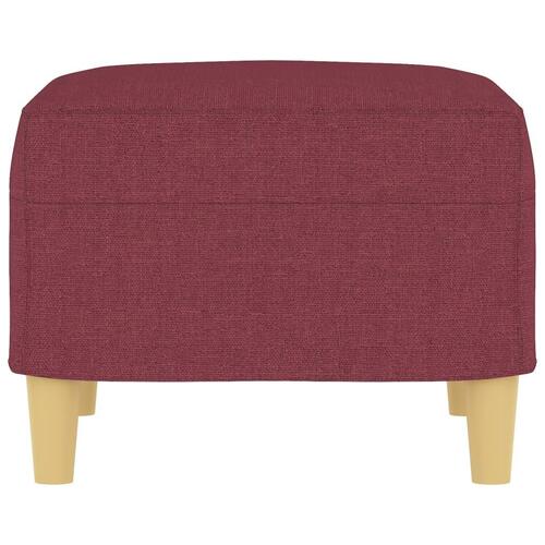 Fodskammel 60x50x41 cm stof vinrød
