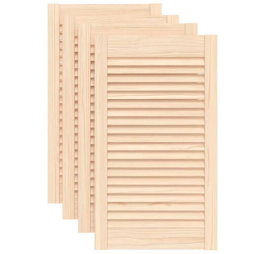 Skabslåger 4 stk. 69x39,4 cm lameldesign massivt fyrretræ