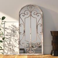 Spejl 100x45 cm jern sandfarvet