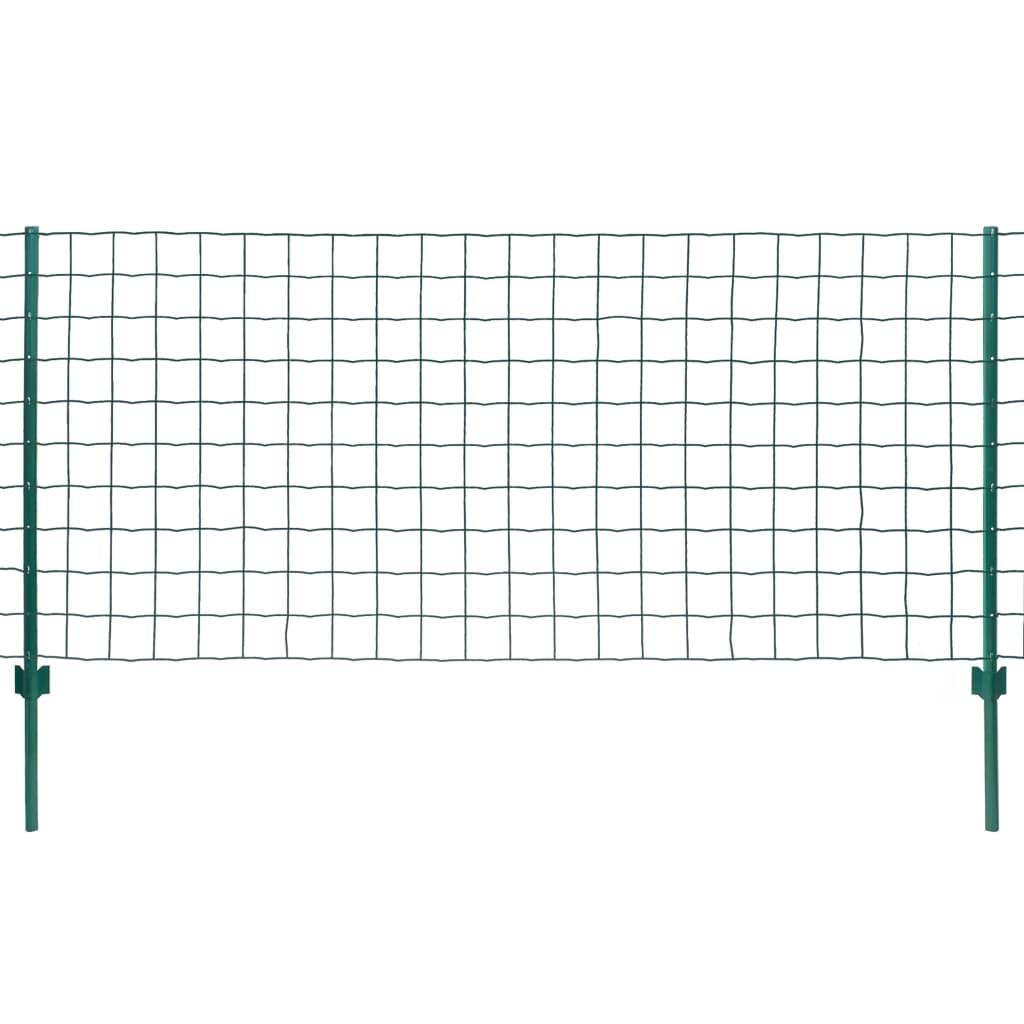 Eurohegn 20 x 1 m stål grøn