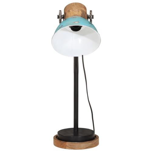 Skrivebordslampe 25 W 18x18x60 cm E27 rustik blå