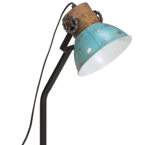 Skrivebordslampe 25 W 18x18x60 cm E27 rustik blå