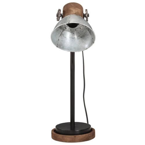 Skrivebordslampe 18x18x60 cm 25 W E27 vintagesølv