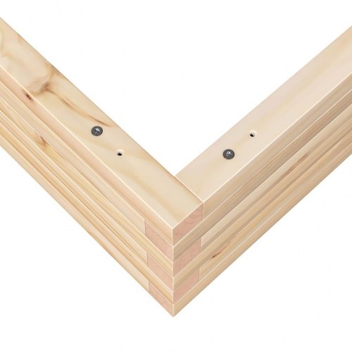 Plantekasse 90x90x23 cm massivt fyrretræ