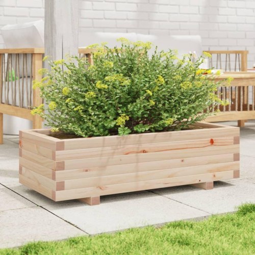 Plantekasse 90x40x26,5 cm massivt fyrretræ