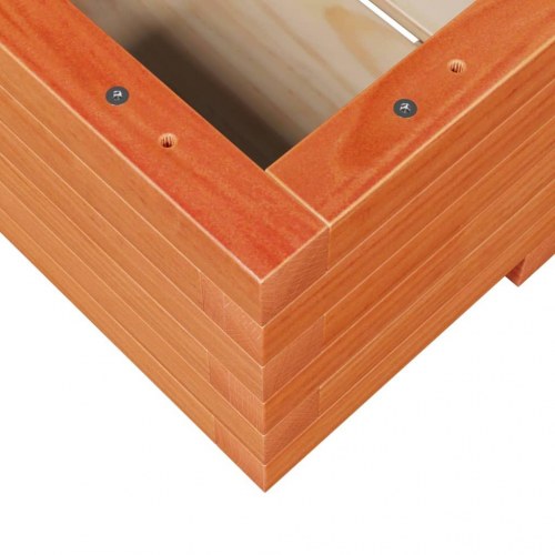 Plantekasse 110 x 60 x 26,5 cm i massivt fyrretræ - gyldenbrun