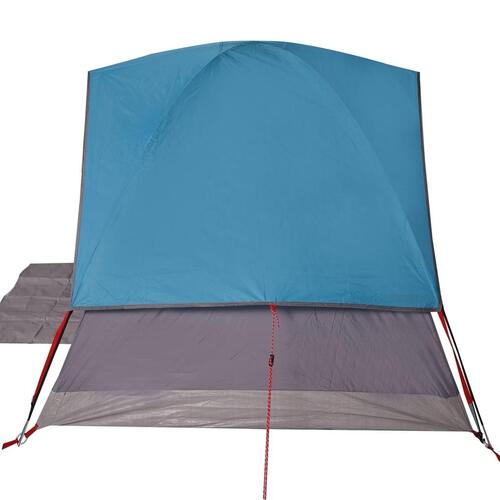 4-personers campingtelt vandafvisende blå