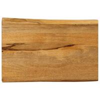 Bordplade 70x40x2,5 cm naturlig kant massivt mangotræ