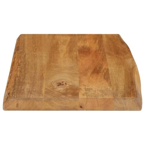 Bordplade 70x40x2,5 cm naturlig kant massivt mangotræ