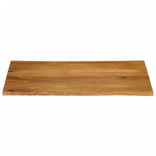 Bordplade 100x80x2,5 cm naturlig kant massivt mangotræ