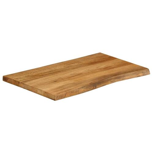 Bordplade 70x60x3,8 cm naturlig kant massivt mangotræ