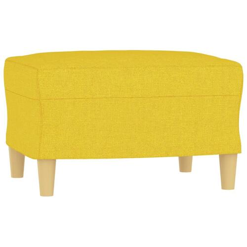 Fodskammel 60x50x41 cm stof gul
