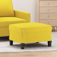 Fodskammel 60x50x41 cm stof gul