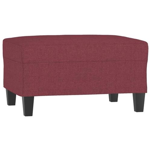 Fodskammel 70x55x41 cm stof vinrød