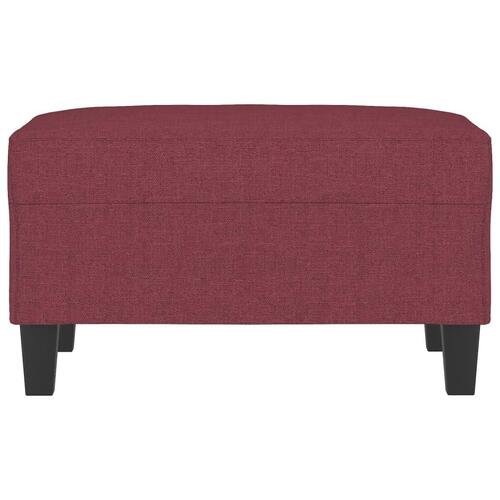 Fodskammel 70x55x41 cm stof vinrød