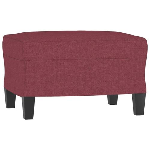 3 personers sofa stof vinrød