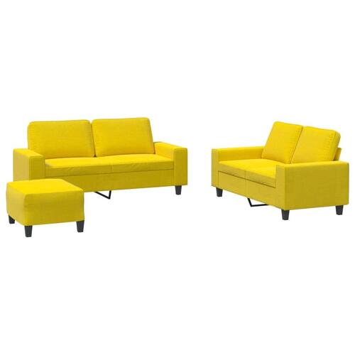 3 personers sofa stof lysegul