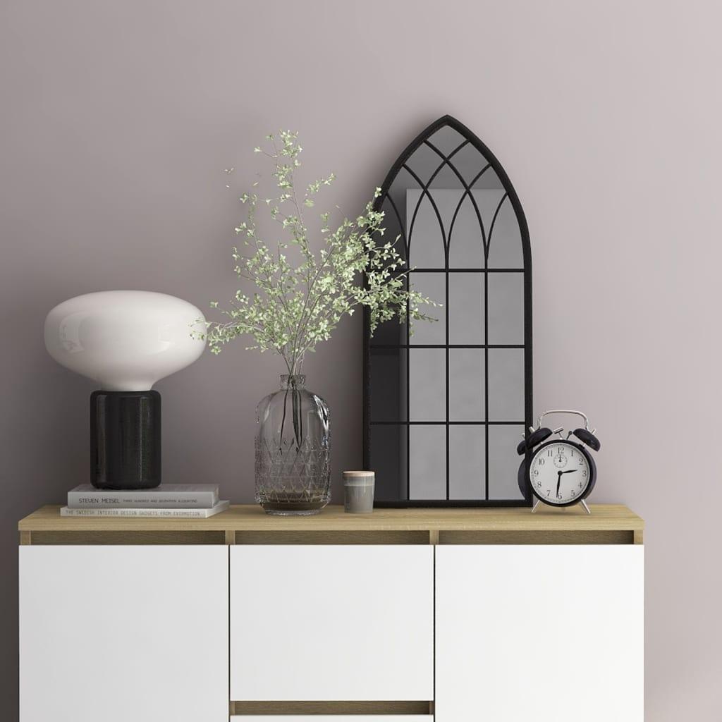 Spejl 70x30 cm jern sort