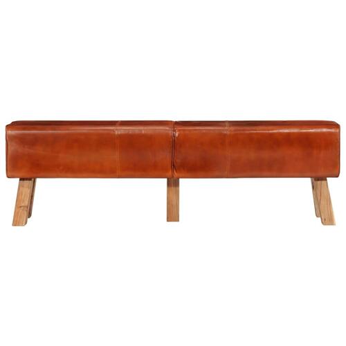Gymnastikbuk 160 cm ægte skind brun