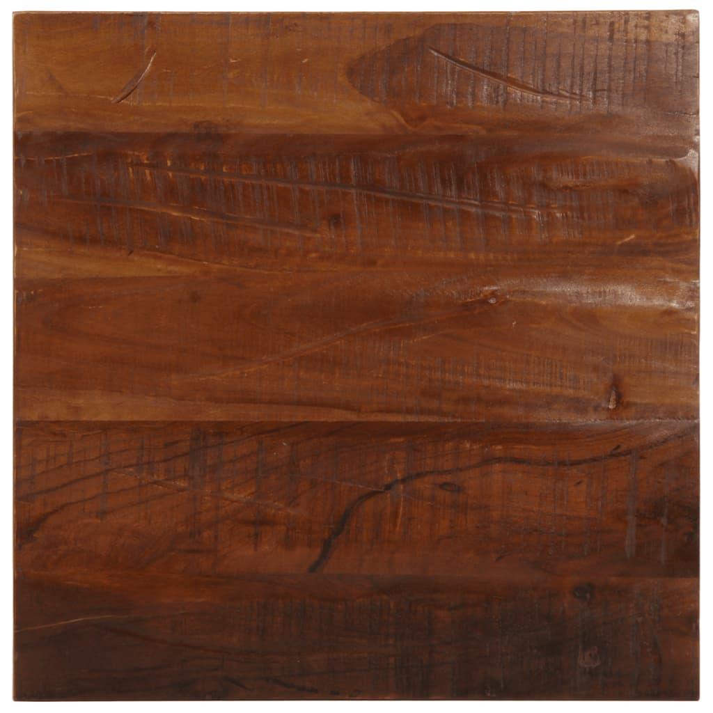 Bordplade 60x60x2,5 cm firkantet massivt genbrugstræ