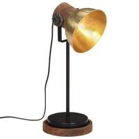 Skrivebordslampe 17x17x50 cm 25 W E27 antik messingfarve