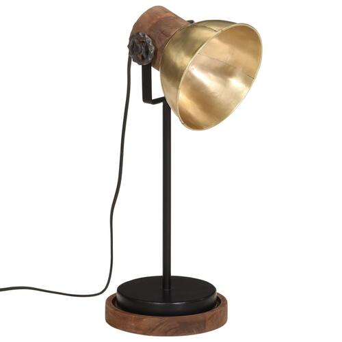Skrivebordslampe 17x17x50 cm 25 W E27 antik messingfarve