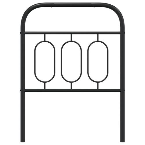 Sengegavl 75 cm metal sort