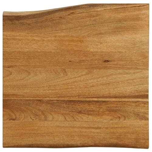 Bordplade 40x40x2,5 cm naturlig kant massivt mangotræ