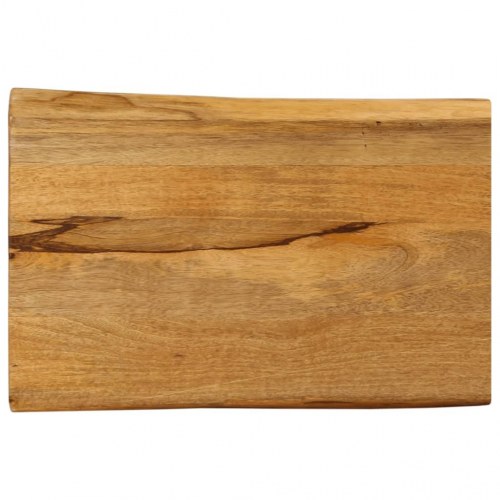 Bordplade 60x40x2,5 cm naturlig kant massivt mangotræ