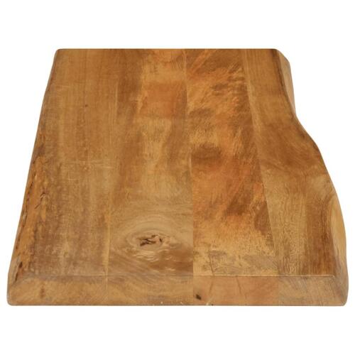 Bordplade 80x40x3,8 cm naturlig kant massivt mangotræ