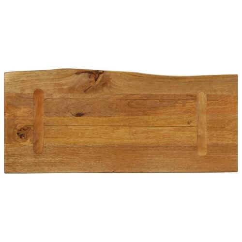 Bordplade 80x40x3,8 cm naturlig kant massivt mangotræ