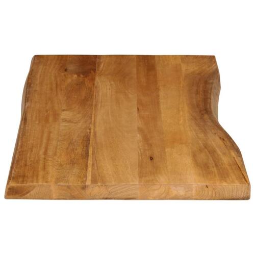 Bordplade 120x60x3,8 cm naturlig kant massivt mangotræ