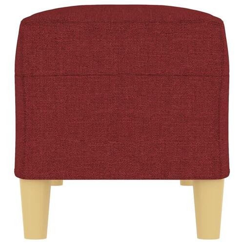 Bænk 100x35x41 cm stof vinrød