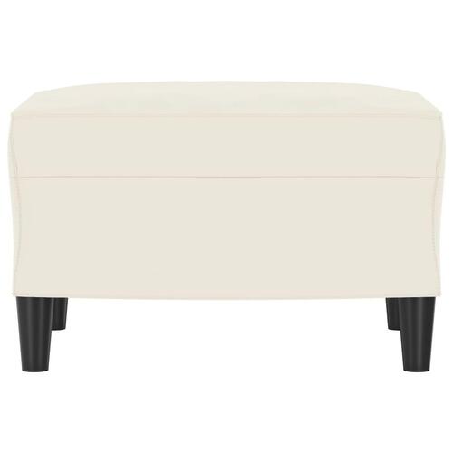 Fodskammel 60x50x41 cm velour Cremefarvet