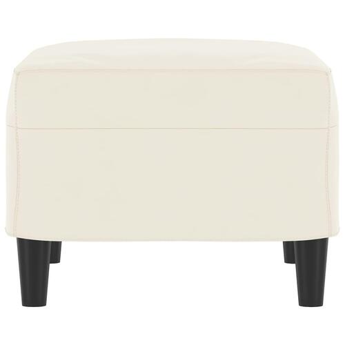 Fodskammel 60x50x41 cm velour Cremefarvet