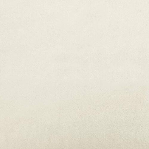 Fodskammel 60x50x41 cm velour Cremefarvet