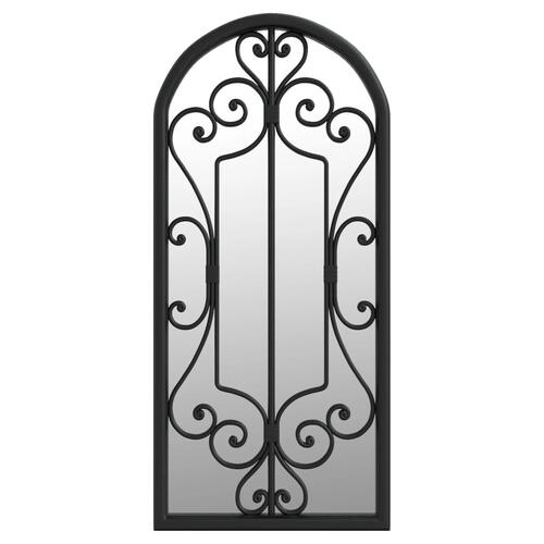 Spejl 100x45 cm jern sort