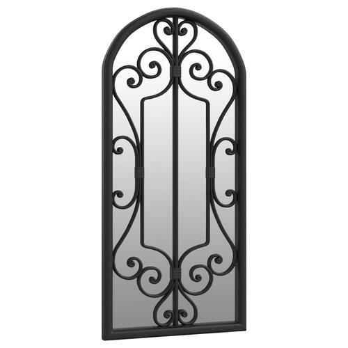 Spejl 100x45 cm jern sort
