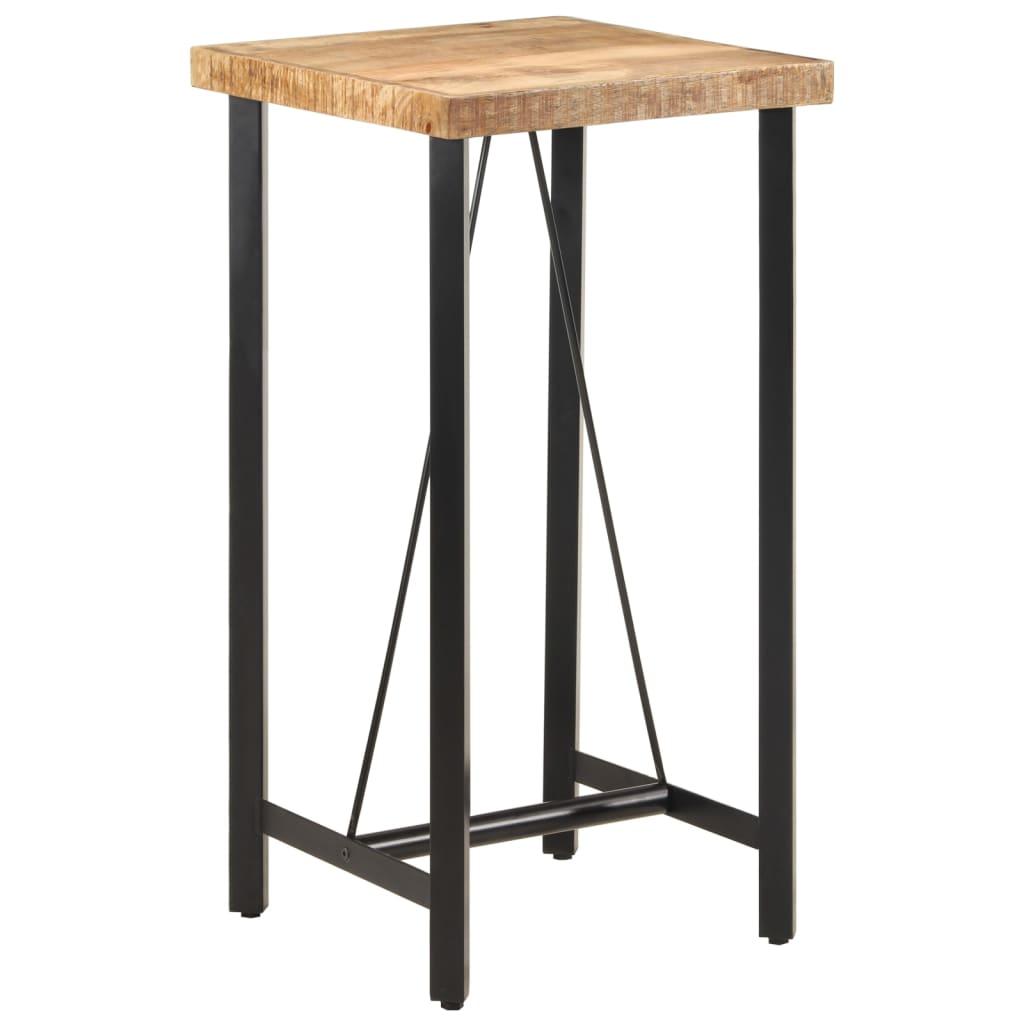 Barbord 55x55x107 cm massivt mangotræ og jern
