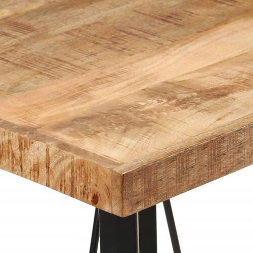 Barbord 55x55x107 cm massivt mangotræ og jern