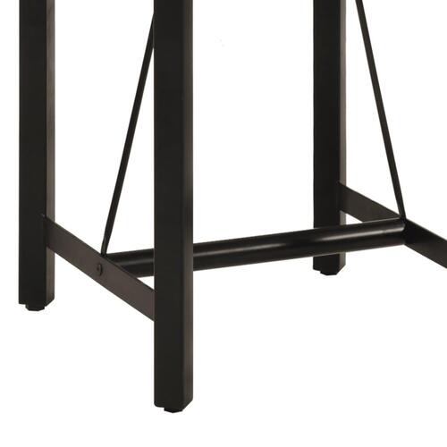Barbord 55x55x107 cm massivt mangotræ og jern