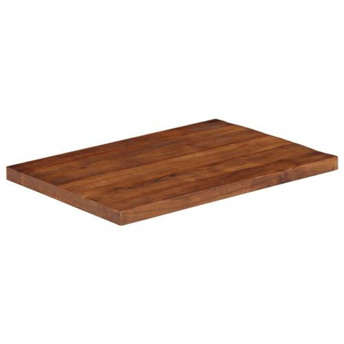 Bordplade 70x50x2,5 cm rektangulær massivt genbrugstræ