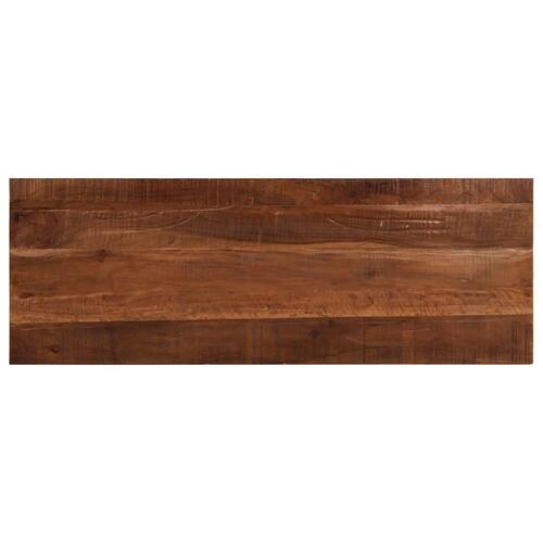 Bordplade 140x50x2,5 cm rektangulær massivt genbrugstræ