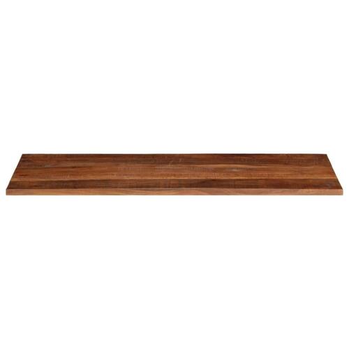 Bordplade 140x50x2,5 cm rektangulær massivt genbrugstræ